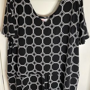 NWT 3x Lularoe Black and white Xoe Romper